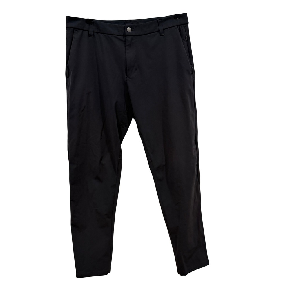 Lululemon Commission Pant Slim Mens 34 Black Performance Commuter Trousers